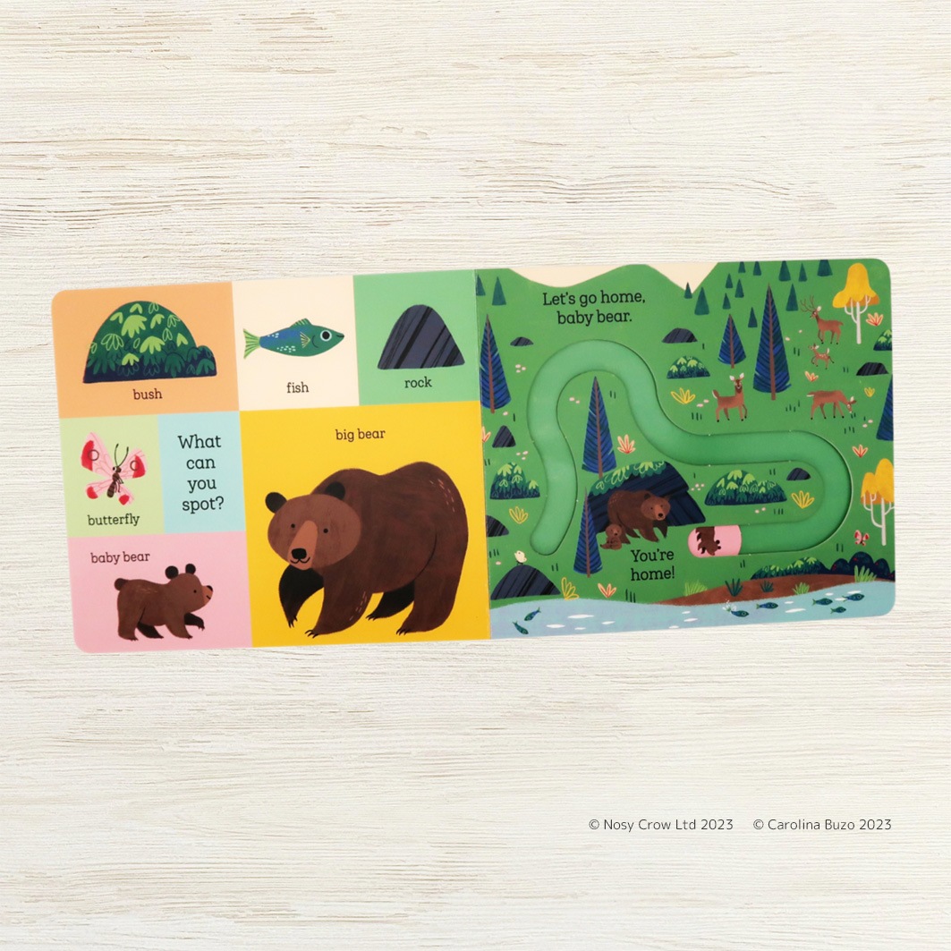 指でたどろう！しかけ絵本　Let’s Go Home, Baby Rabbit