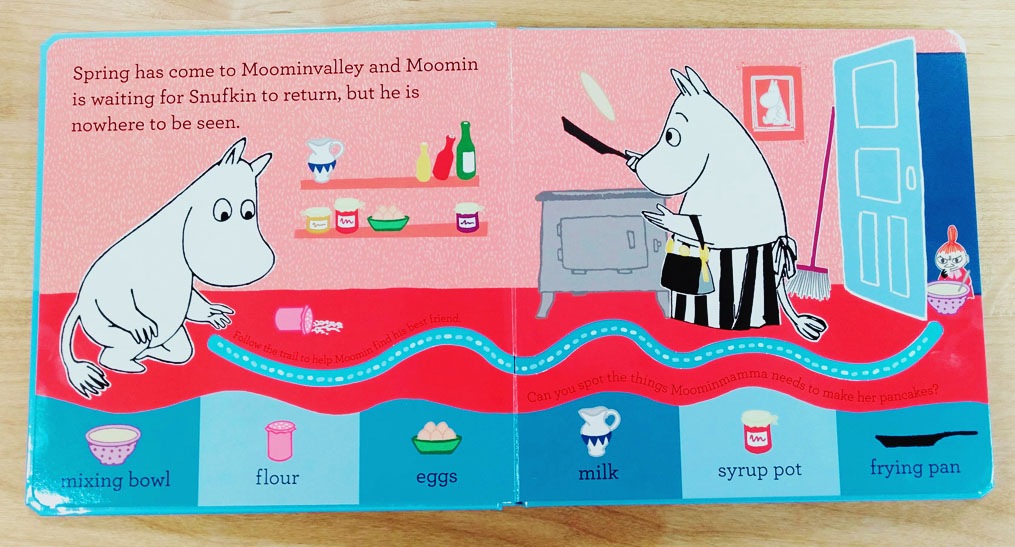 指でたどろう！しかけ絵本　ムーミン　Moomin's Seek and Find Finger-Trail Book