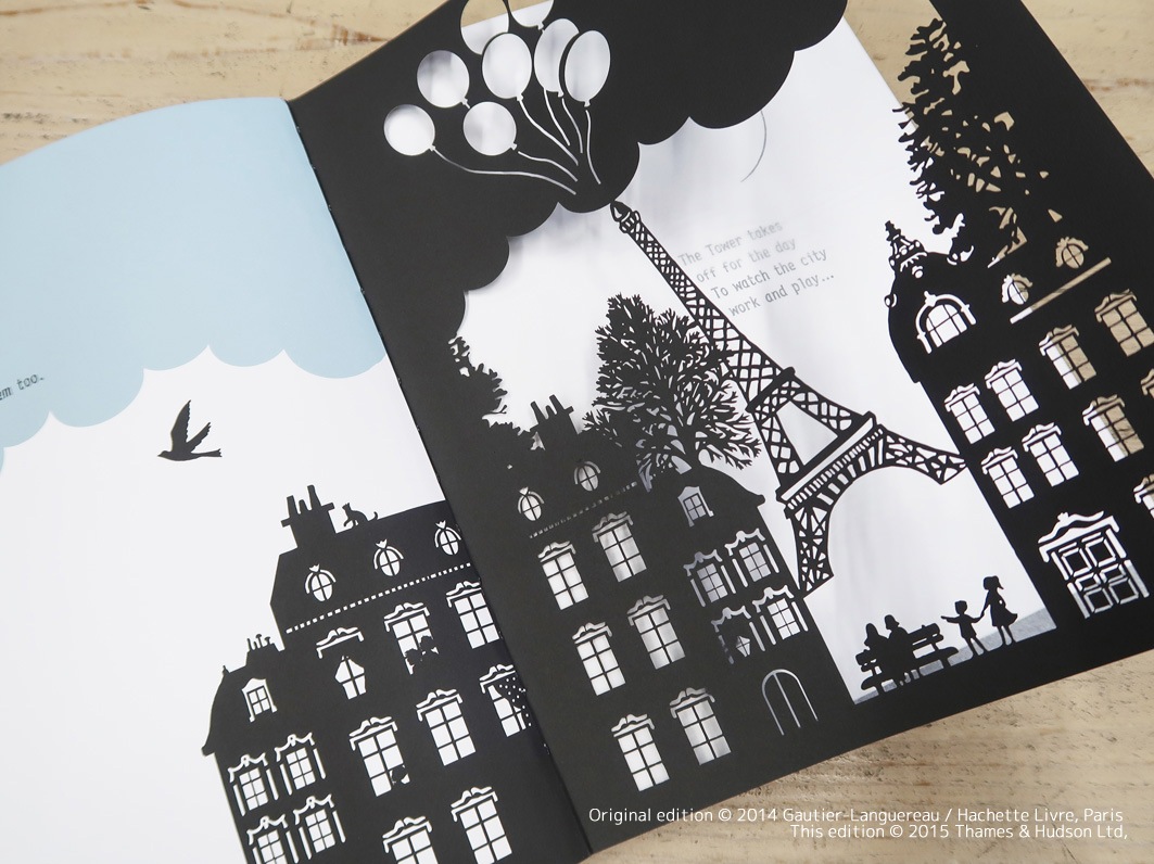 切り絵しかけ絵本　Paris Up, Up and Away