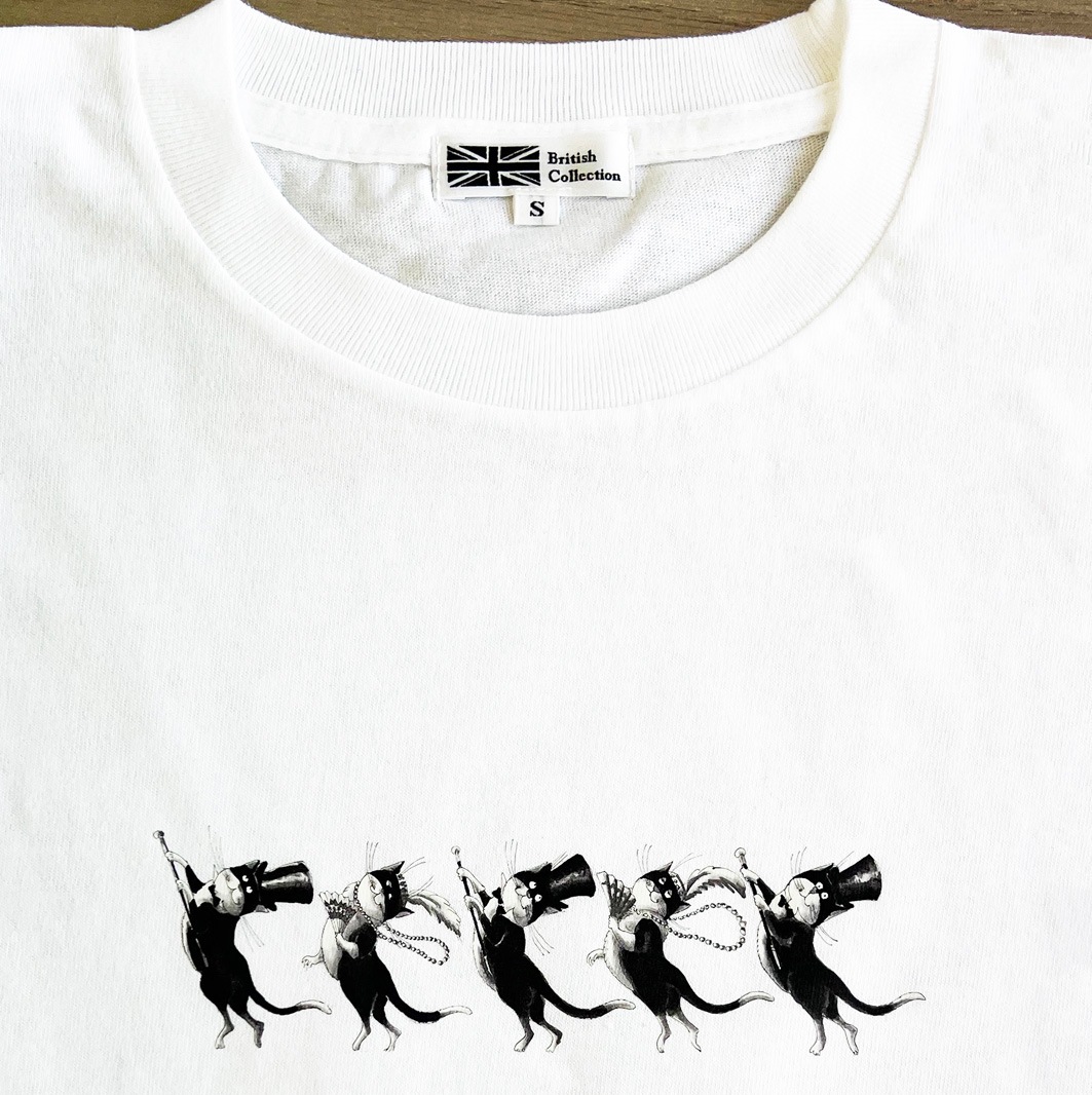 エロール・ル・カイン　Tシャツ　M　Growltiger’s Last Stand and Other Poems ～キャッツ: ボス猫・グロウルタイガー絶体絶命～（月夜の猫）