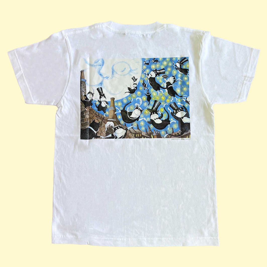 エロール・ル・カイン　Tシャツ　M　Growltiger’s Last Stand and Other Poems ～キャッツ: ボス猫・グロウルタイガー絶体絶命～（月夜の猫）