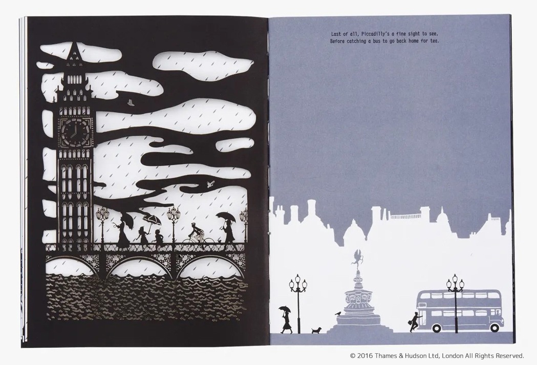 切り絵しかけ絵本　Mary Poppins Up, Up and Away