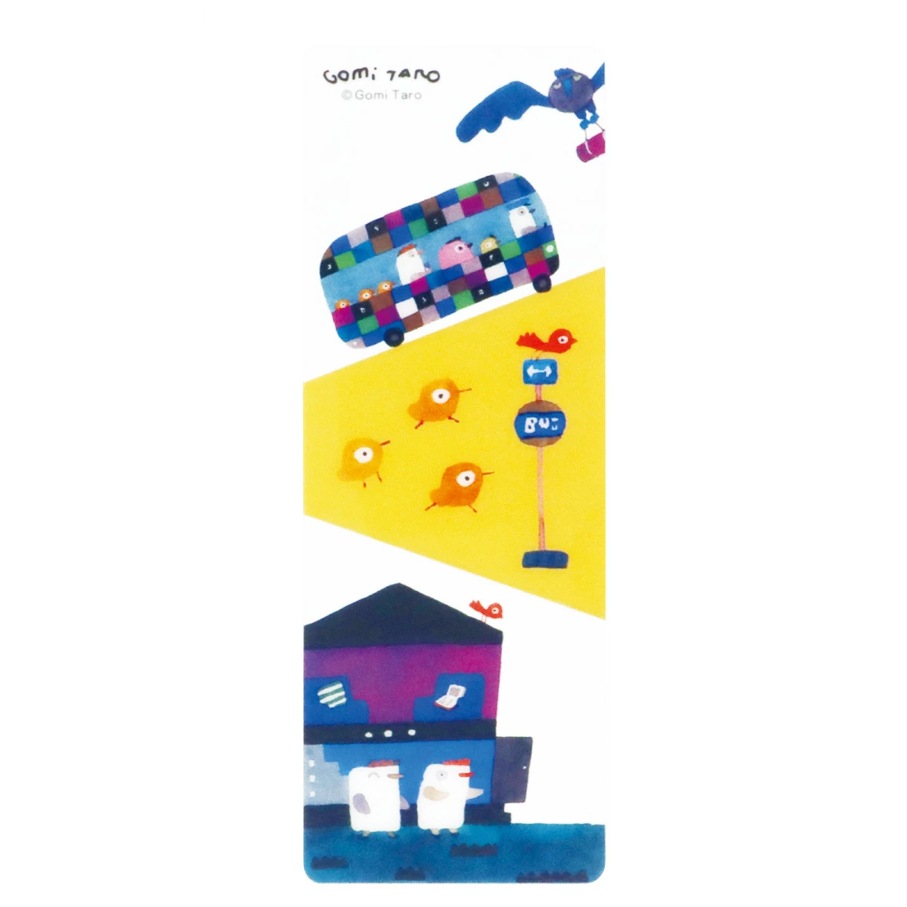 Gomi Taro 五味太郎　ひよこはにげます　透明ブックマーカー（しおり）　ひよこ