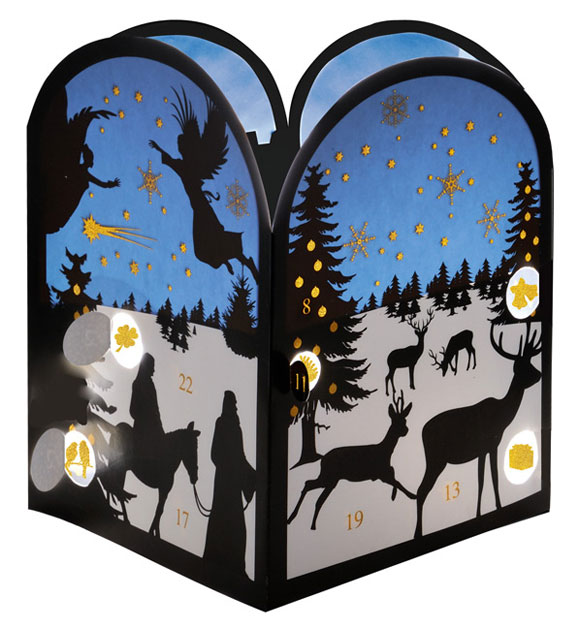 アドベントカレンダー　クリスマスの夜　立体しかけ型