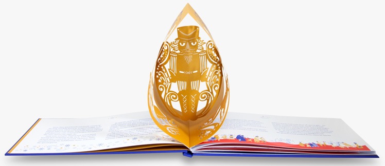 ポップアップしかけ絵本　Nutcracker　～くるみ割り人形～ 切り絵