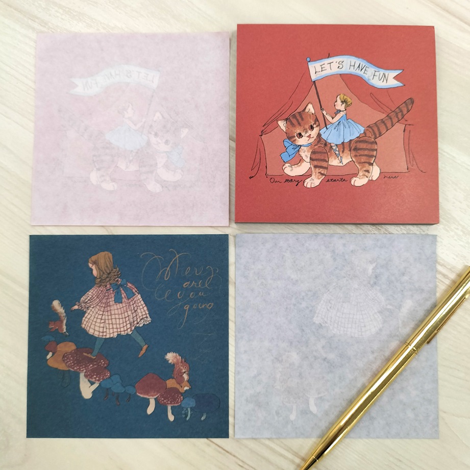 くらはしれい 裏紙メモ 縞猫