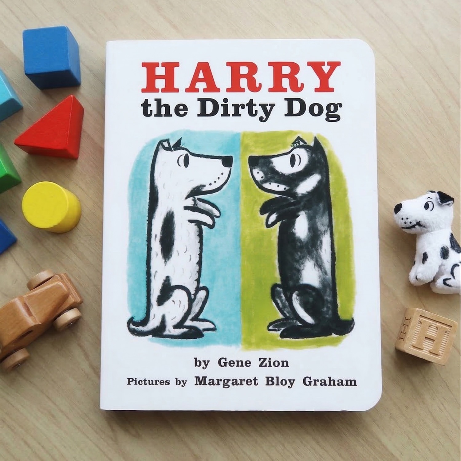 【英語と日本語読みくらべ絵本セット】 Harry the Dirty Dog （ボードブック）／ どろんこハリー