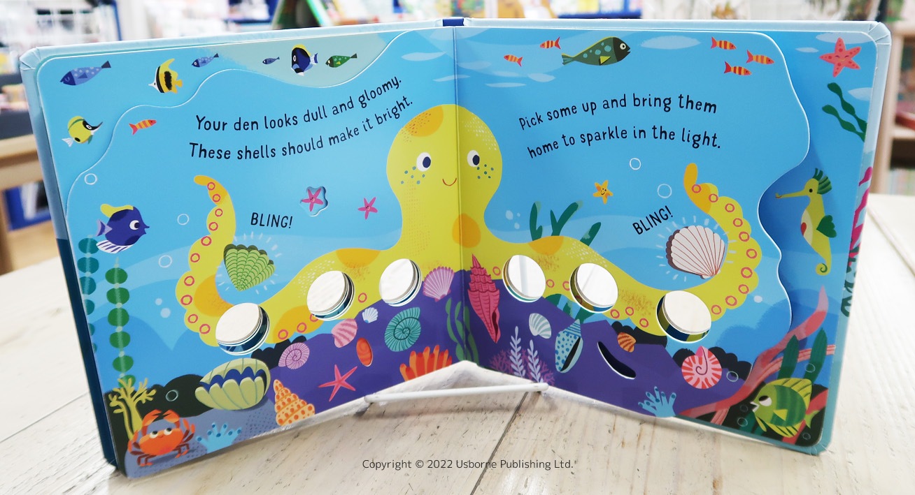 穴あきしかけつき絵本　Fingerwiggly Octopus