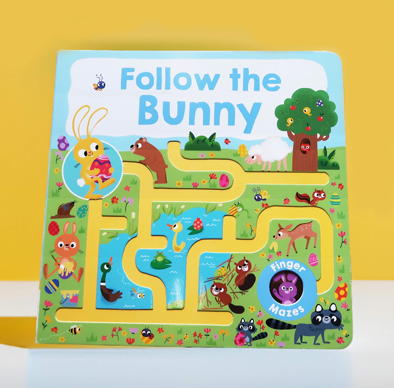 指でたどろう！しかけ絵本　Follow the Bunny