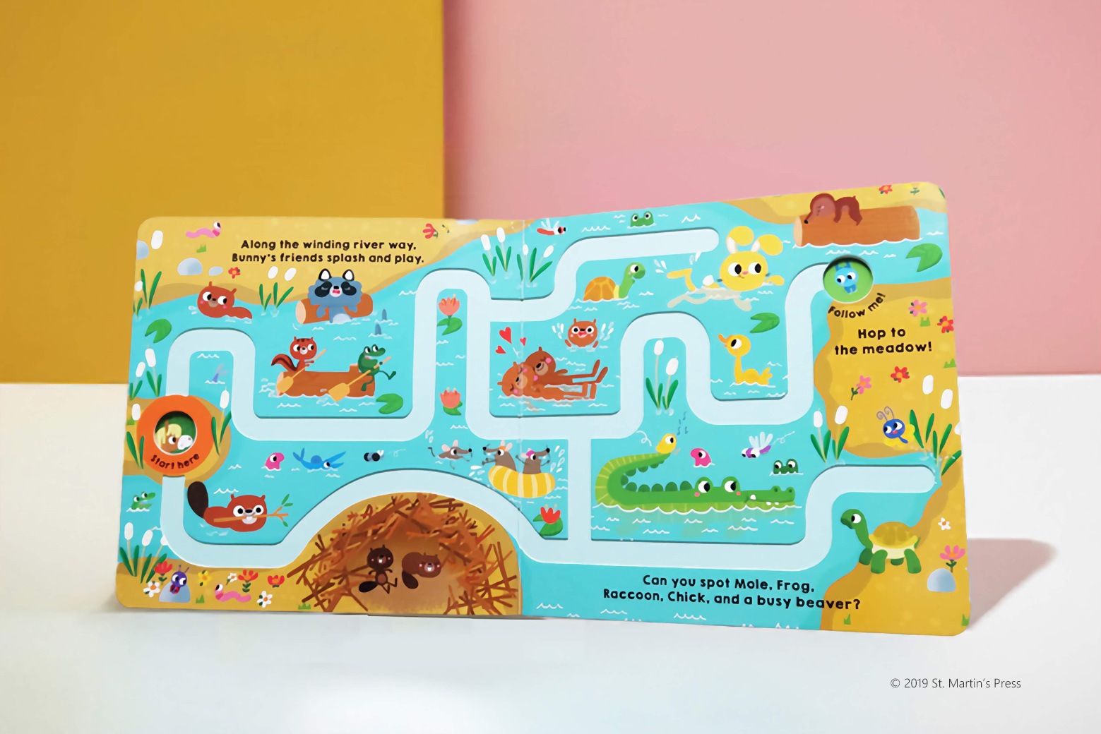 指でたどろう！しかけ絵本　Follow the Bunny