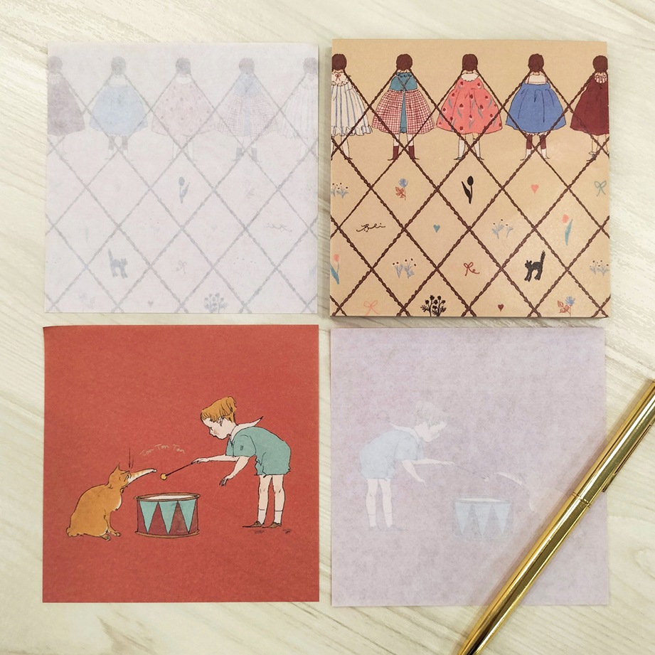 くらはしれい 裏紙メモ みつあみ