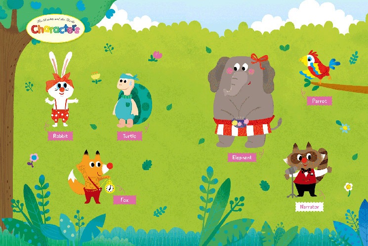 英語劇シリーズ　QRコード音声付き　名作童話　The Rabbit and the Turtle ～うさぎとかめ～ 【超初級：入門レベル】