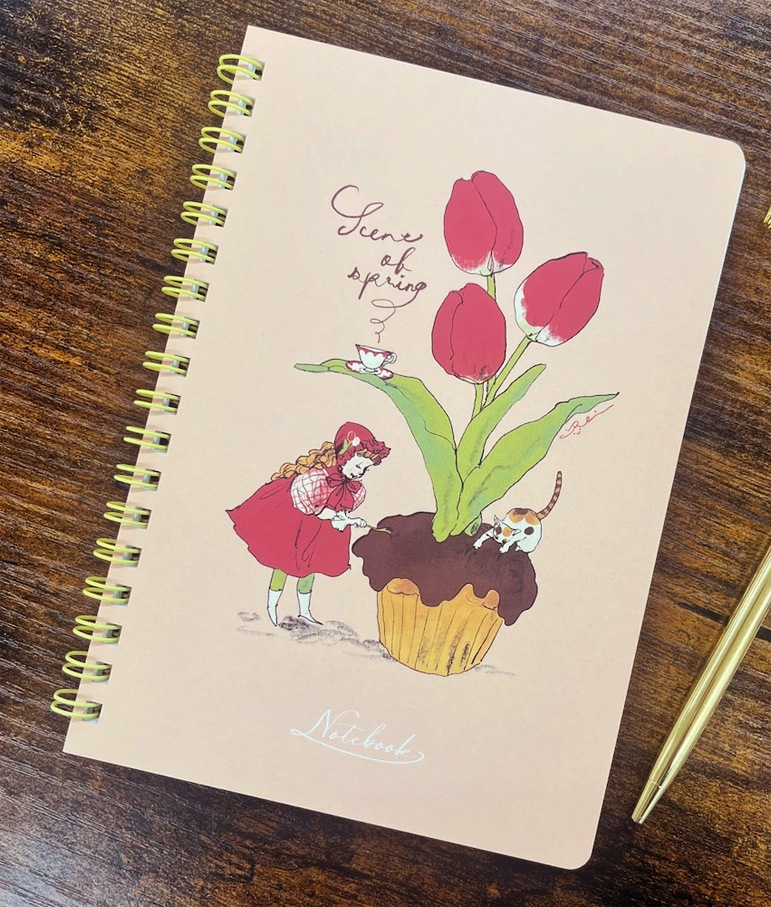 くらはしれい B6リングノート（花）