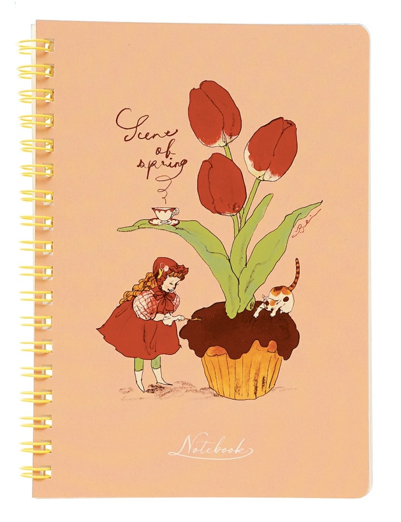 くらはしれい B6リングノート（花）