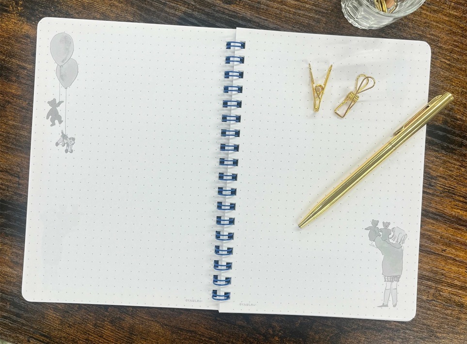 くらはしれい B6リングノート（くま）