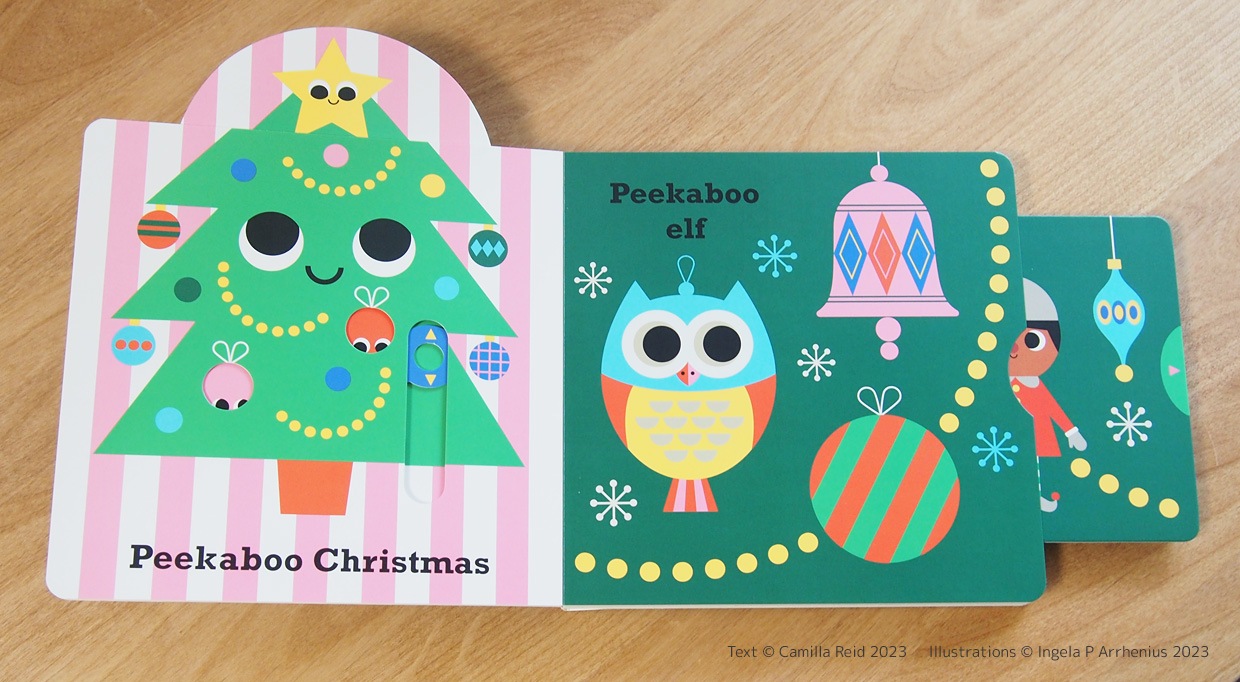 しかけ絵本　Peekaboo Santa