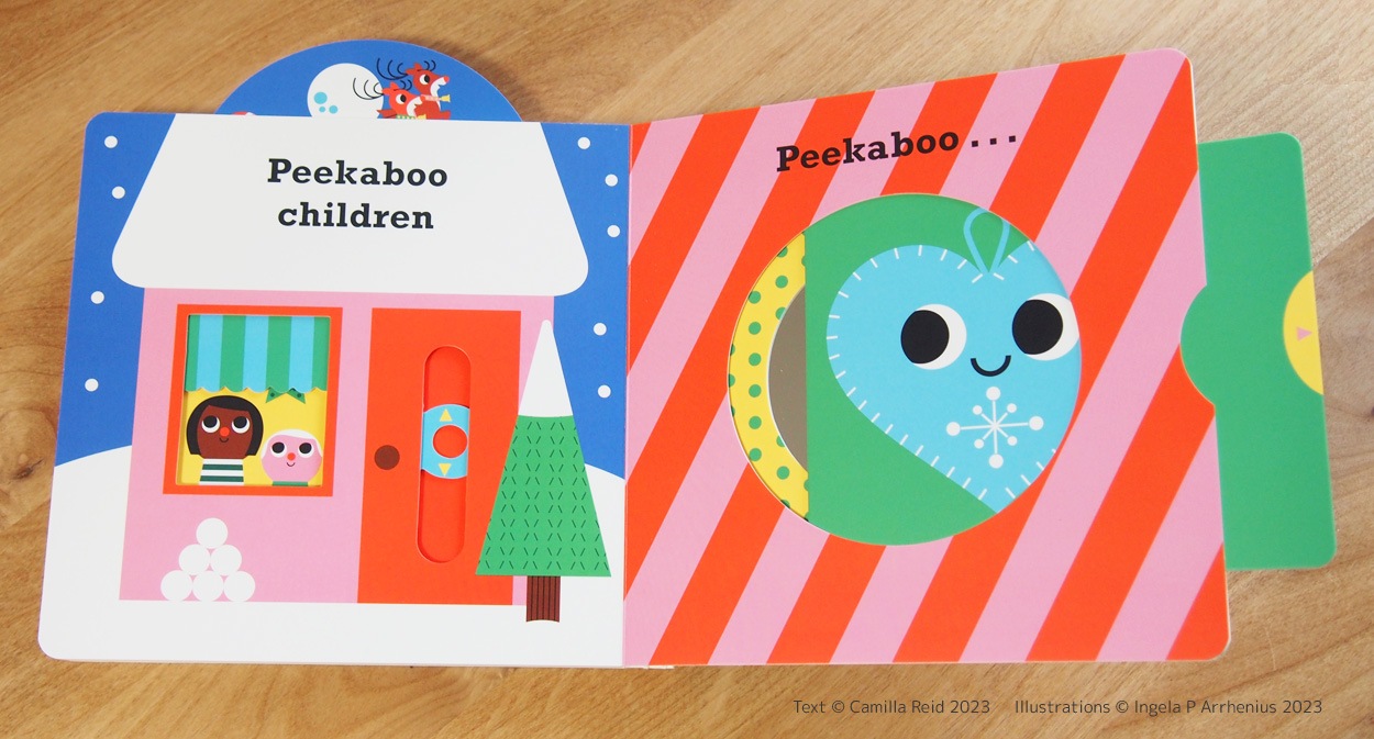 しかけ絵本　Peekaboo Santa