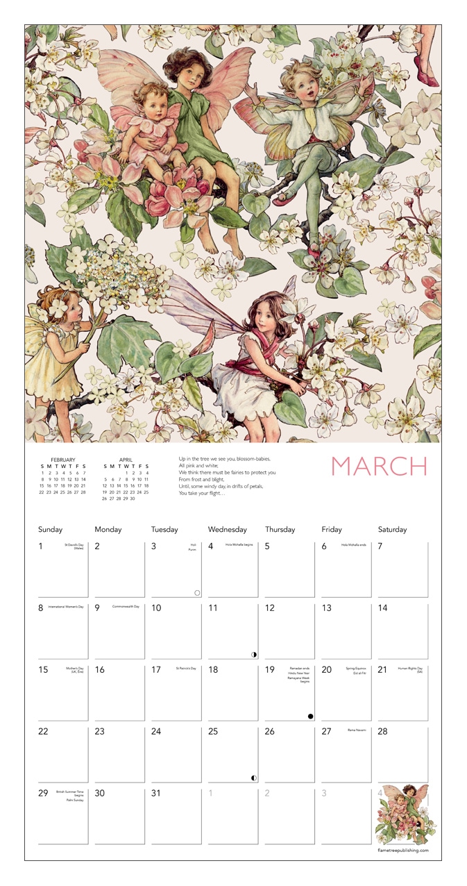 Flower Fairies 花の妖精 フラワーフェアリーズ 2026 カレンダー