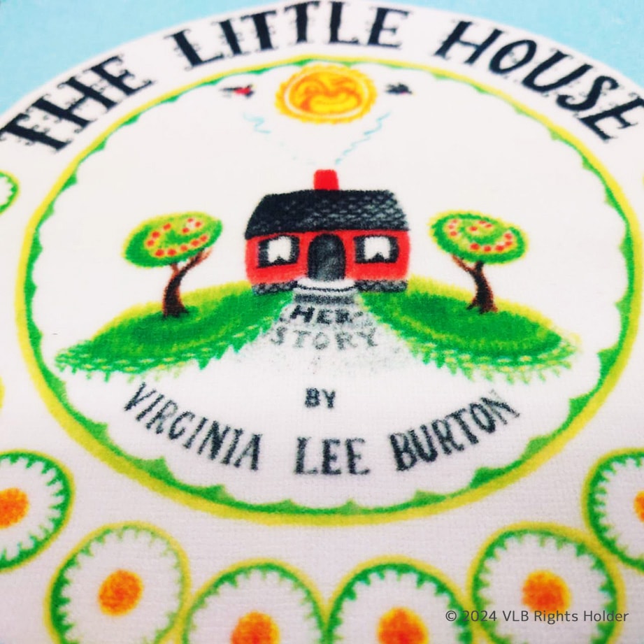 ちいさいおうち　～The Little House～　プチタオル　表紙　空色