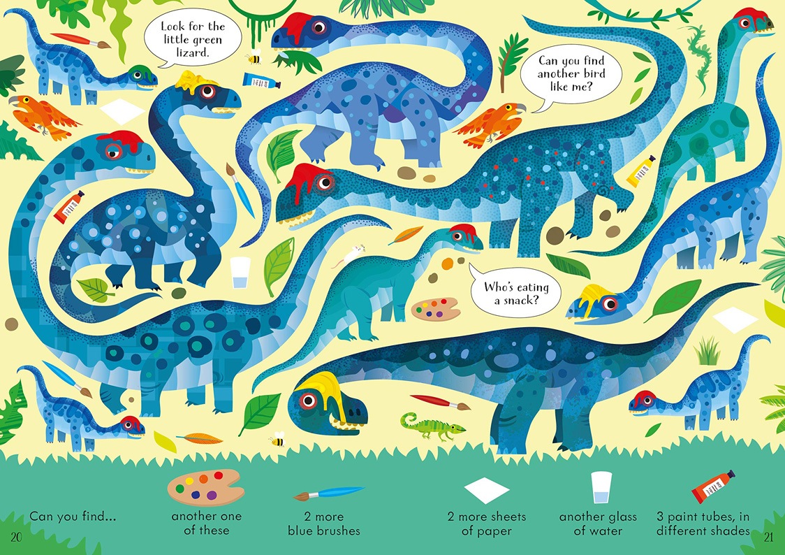 さがし絵本　Look and Find Dinosaurs　～ペーパー版～