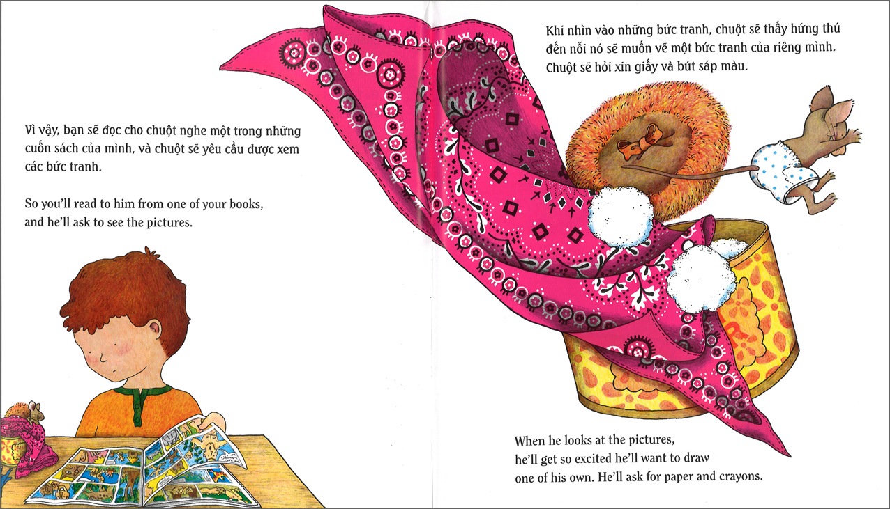 If You Give A Mouse A Cookie　～もしもねずみにクッキーをあげると～　英語＆ベトナム語版　ペーパーバック版