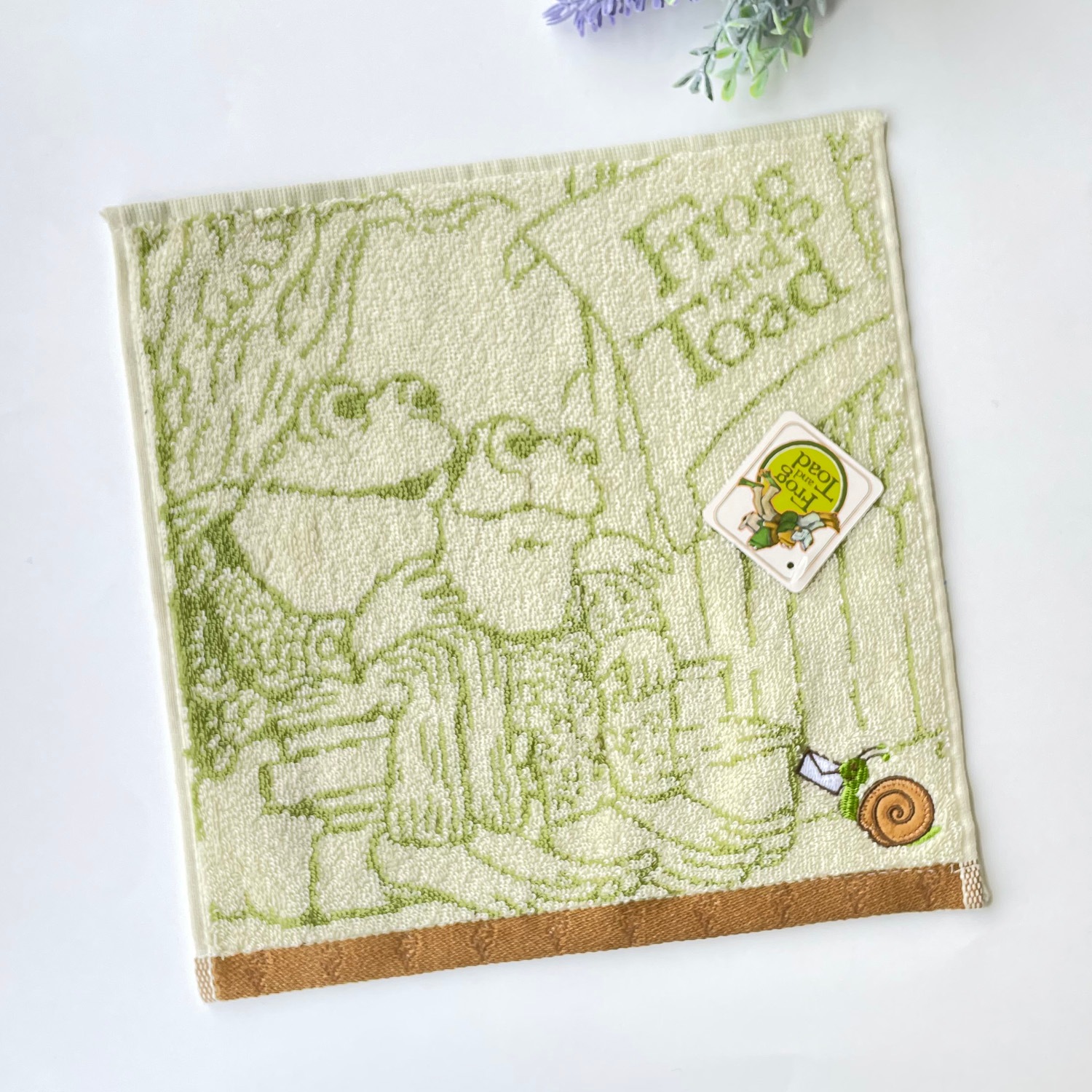 がまくんとかえるくん　プチタオル　ふたりはともだち