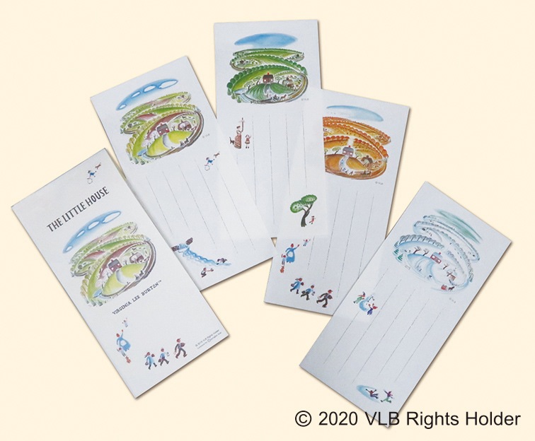 ちいさいおうち　～The Little House～　一筆箋　おうち柄