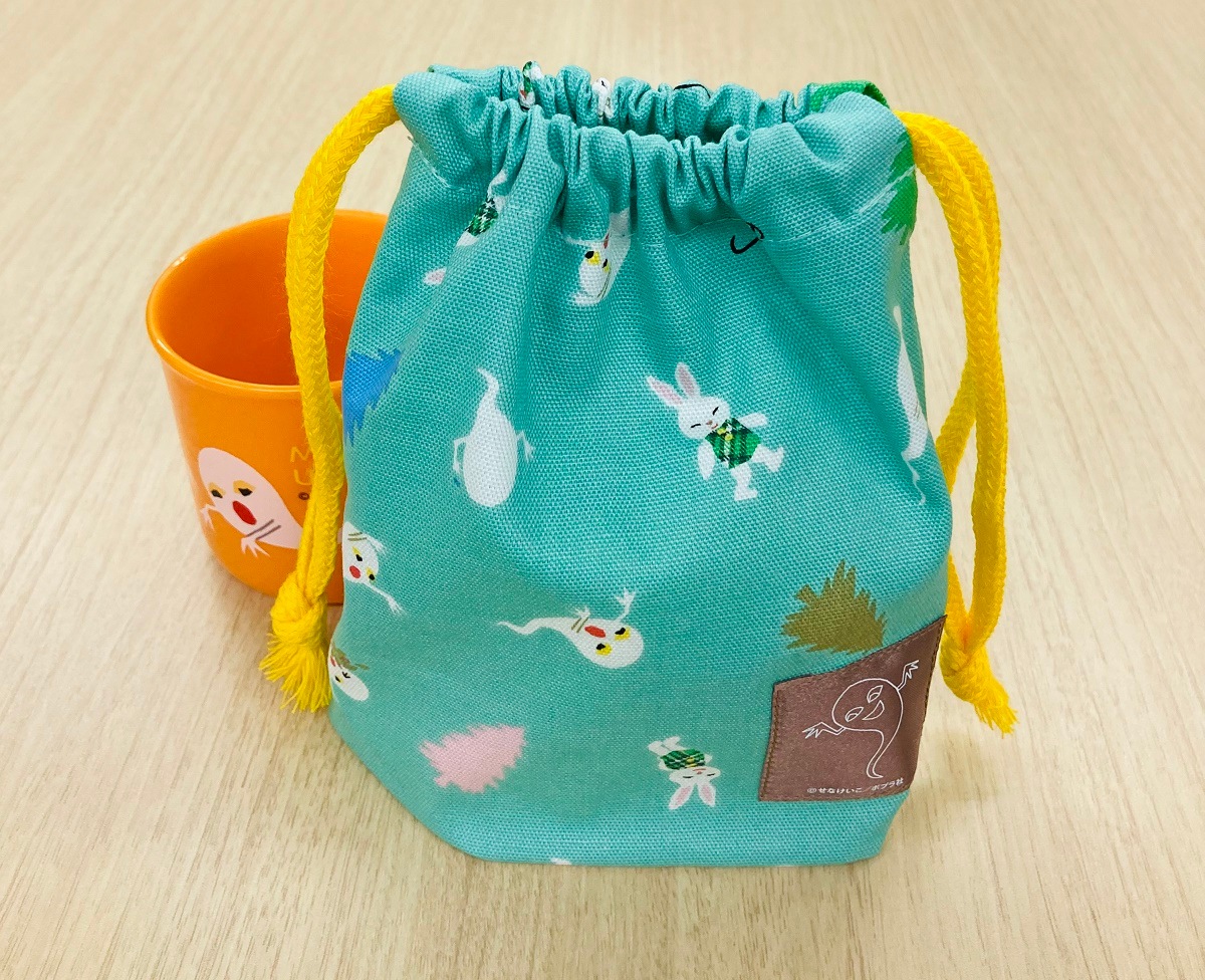 せなけいこ ミニ巾着（コップ袋） めがねうさぎ | カテゴリーでさがす