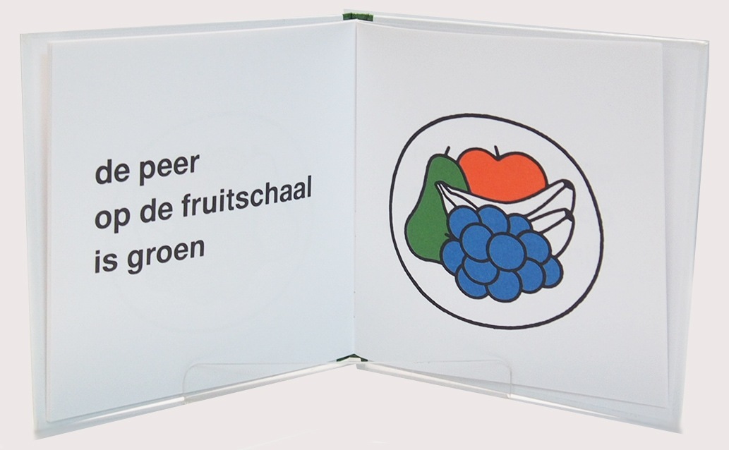ミッフィーオランダ語絵本　het haar van de pop is rood