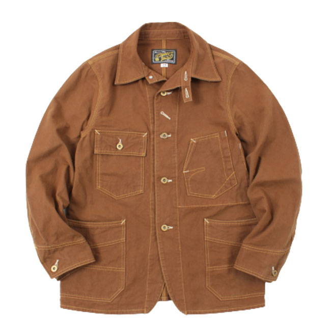 EIGHT-G(エイトジー) 11.5oz SULFUR DYEING DUCK WORK COAT / 2022春夏 / 8JK-20 / 日本製 / カバーオール ワークコート / ダック生地 / ワークウェア