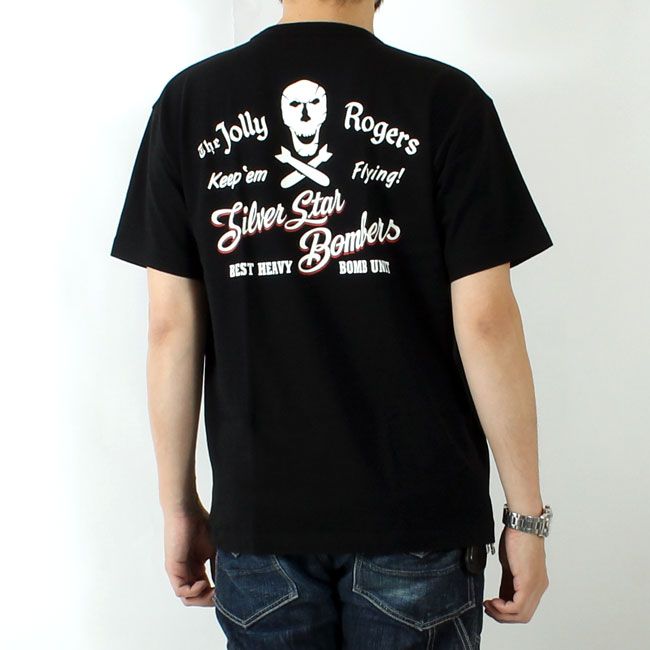 BUZZ RICKSON'S(バズリクソンズ) ミリタリープリントTシャツ 90th BOMB.GROUP Jolly Rogers / BR79577 / 2025春夏 新作 / 半袖 ジョリーロジャース