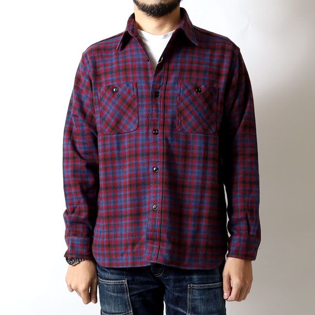 SUGAR CANE(シュガーケーン) ツイルチェックワークシャツ / SC29563