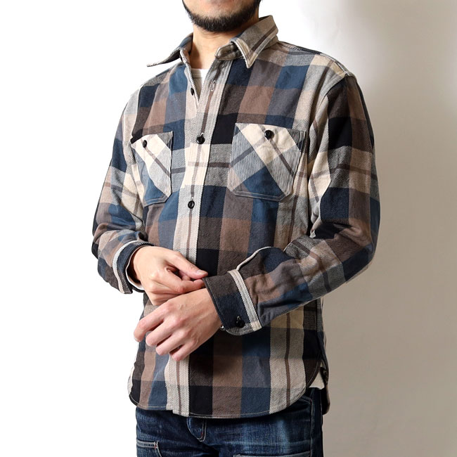 デラックスウエア ヘビーネルシャツ L DELUXEWARE ウエアハウス 美品 デラックスウエア DELUXEWARE ヘビーネルシャツ