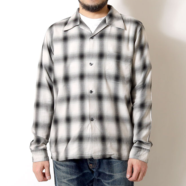 EIGHT-G(エイトジー) オンブレチェックオープンシャツ / 8LS-79 / 2026