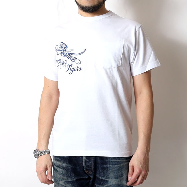 BUZZ RICSON'S(�Х��ꥯ����) �ߥ꥿�꡼�ץ��� �ݥ��å�T����� FLYING TIGERS / BR79709 / 2026�ղ� ���� / �ݥ�T Ⱦµ / ���ᥫ�� ���