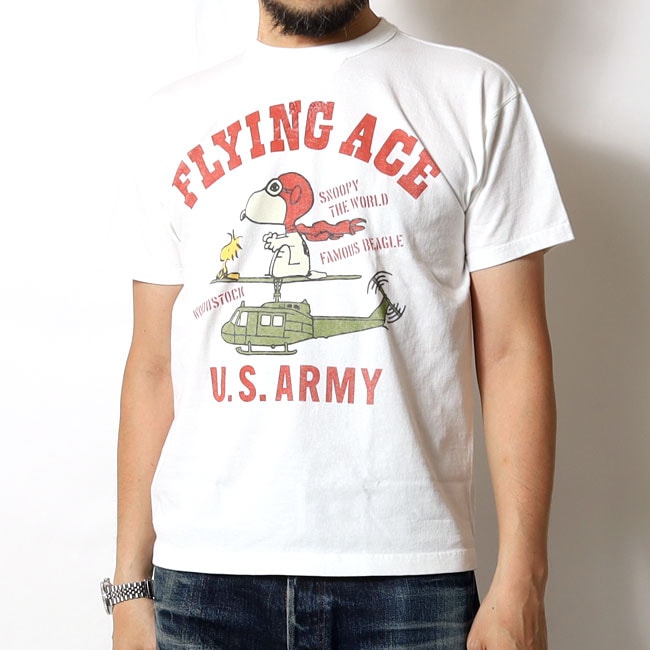 TOYS McCOY(トイズマッコイ) ピーナッツ正規ライセンスTシャツ FLYING