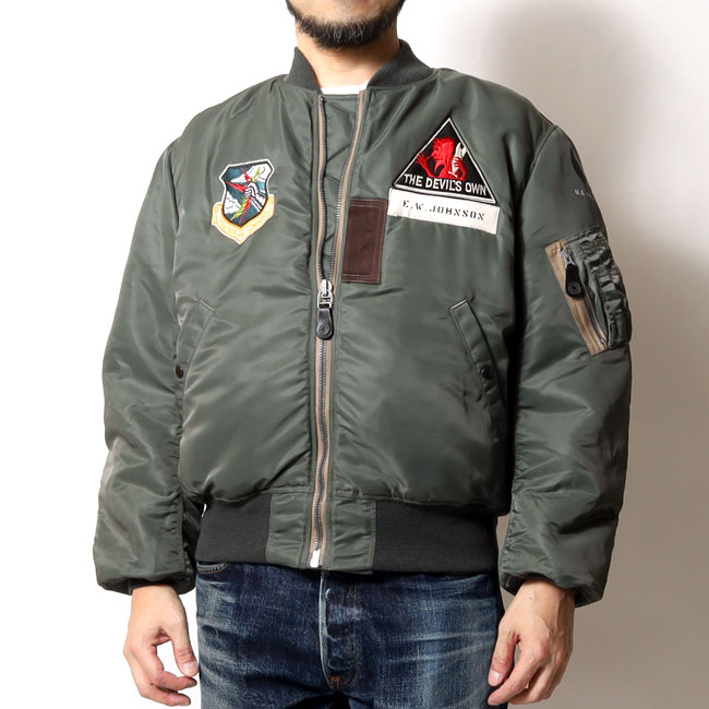 BUZZ RICKSON'S(�Х��ꥯ����) �ե饤�ȥ��㥱�å� MA-1 96th BOMB.SQ. / 2026���� ���� / BR15994 / �ѥå� ����С��ȥ����ʡ� ����� / �ߥ꥿�꡼ ���ᥫ�� ��� ��������