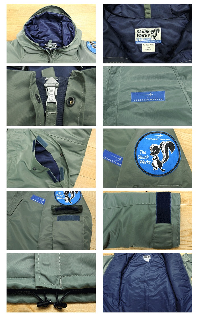 LOCKHEED MARTIN スカンクワークス キルティングジャケット バズリクソンズ(BUZZ RICKSON'S) フライトジャケット LOCKHEED