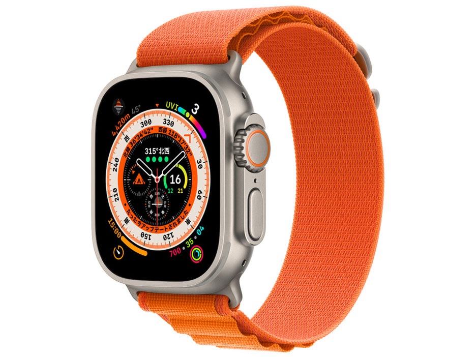 Apple Watch Ultra GPS+Cellularモデル 49mm MQFM3J/A [オレンジ 