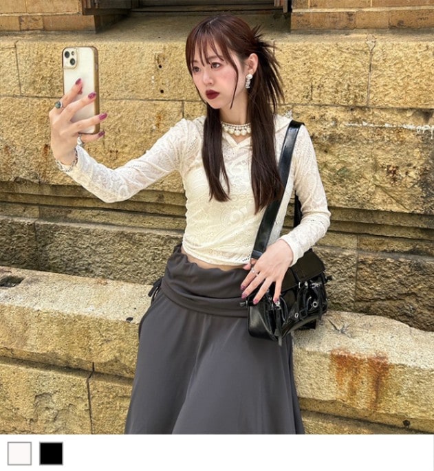 レースフーディトップス | mai | Flugge
