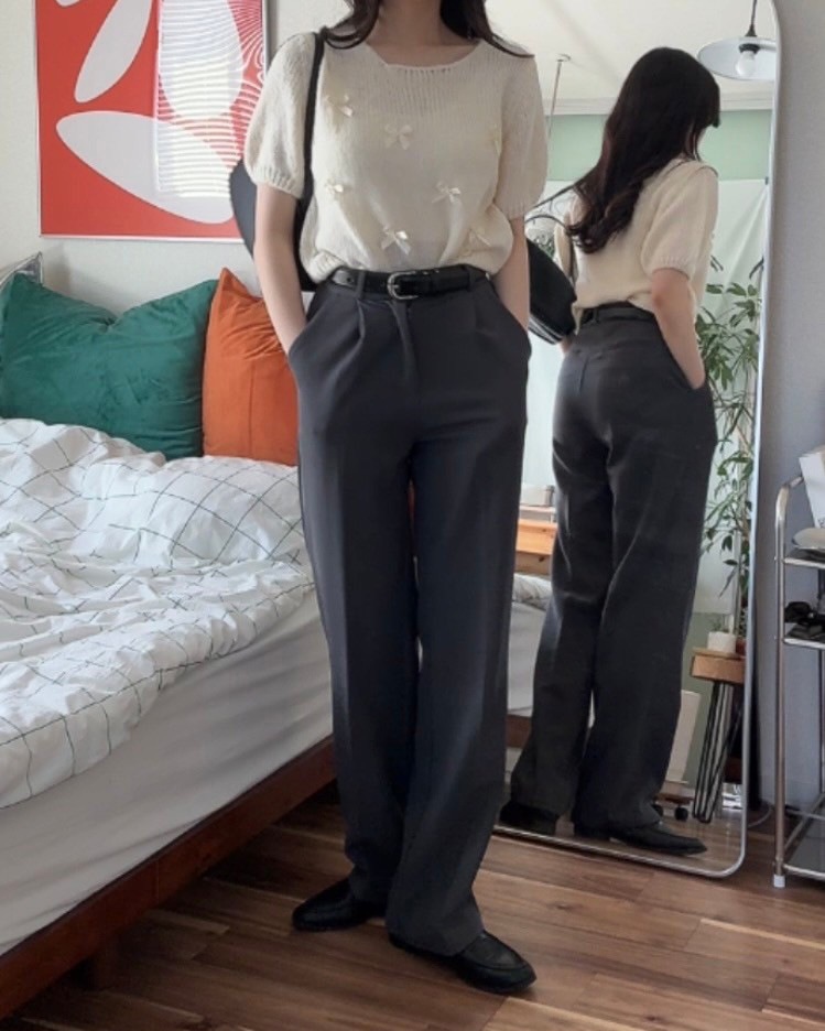 半袖リボンニット | TOPS | Flugge
