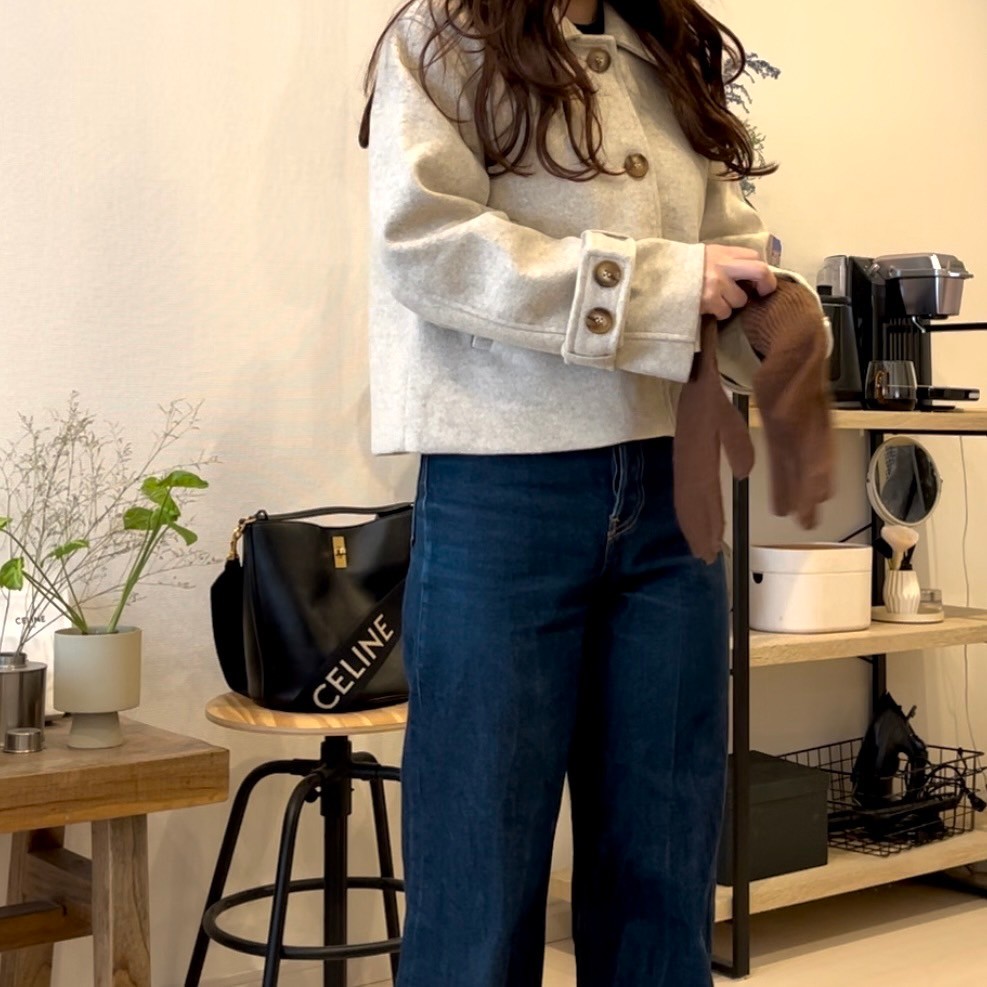 袖ベルトショートコート | すべての商品 | Flugge