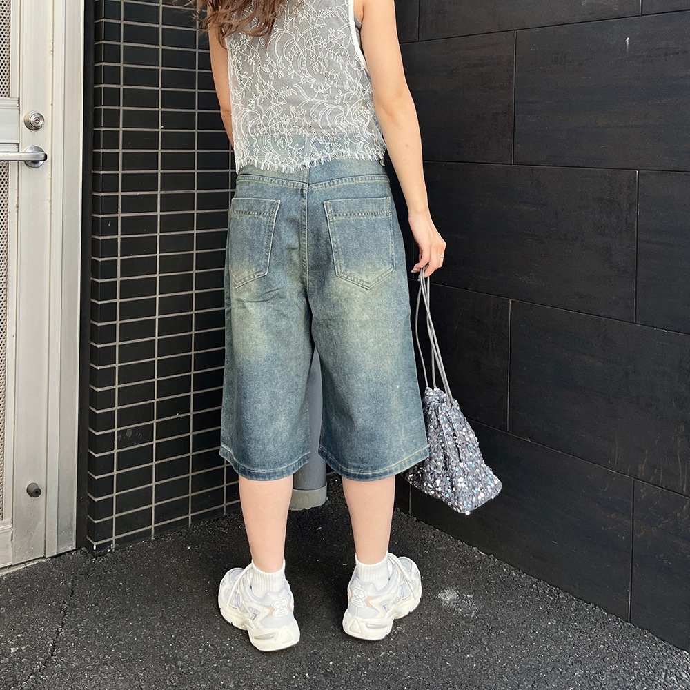 バミューダデニムパンツ | Nanami | Flugge
