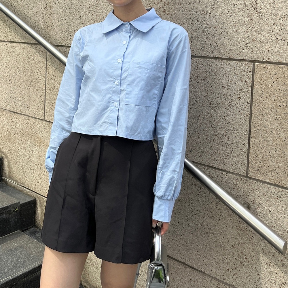 ノップドゥノッド☆未使用☆タイプライタークロップドシャツ☆シ