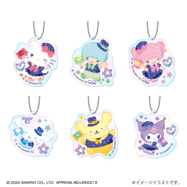 サンリオ ふんわりリボンエンジェル ミニアクリルキーホルダー 全6種25個 サンリオ✨シナモンロール】 ふんわりリボンエンジェルミニ
