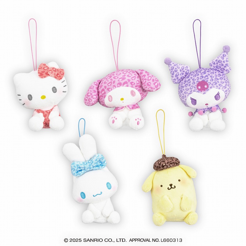 ねこ様　サンリオ サンリオキャラクターズ ヒョウ柄おすわりちょいデカマスコット