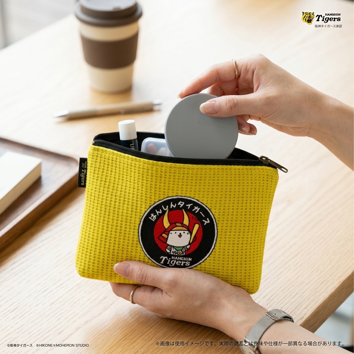 【阪神タイガース×ひこにゃん】刺繍ポーチA