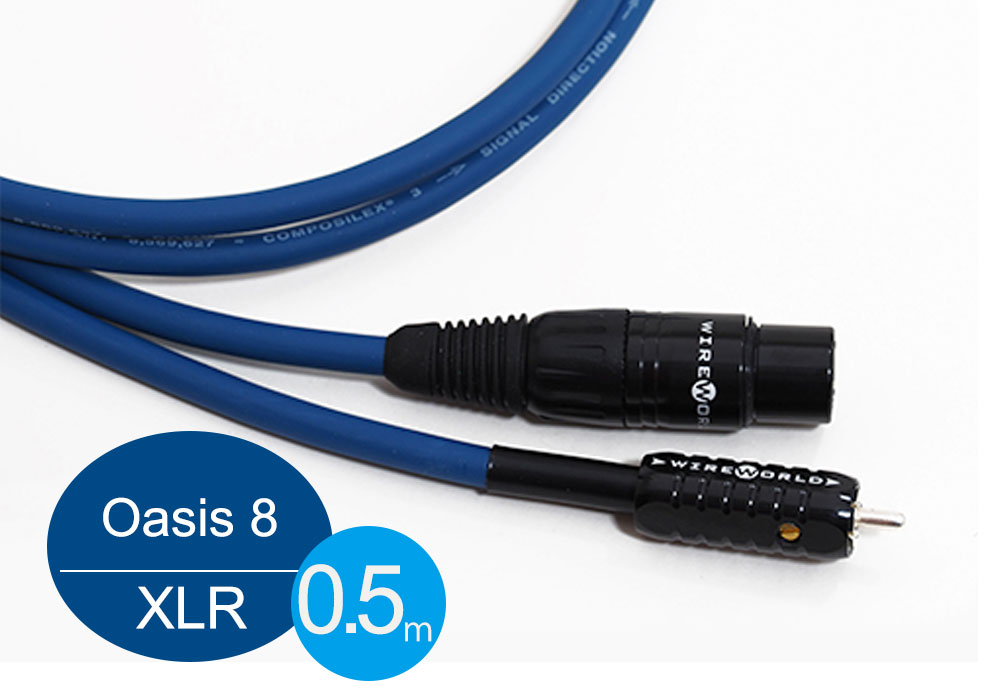 WIREWORLD - OBI8BAL/0.5m（XLRケーブル・ペア）＜Oasis8＞《e