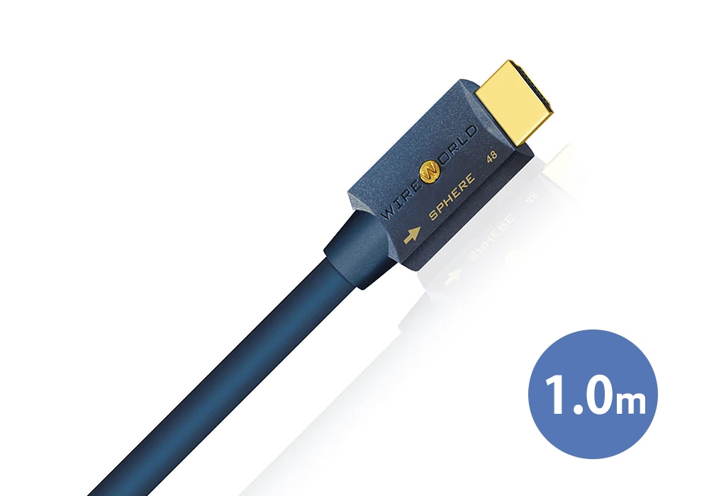 WIREWORLD - SPH/1.0m（8K対応・48Gbps・HDMIケーブル）＜Sphere48 