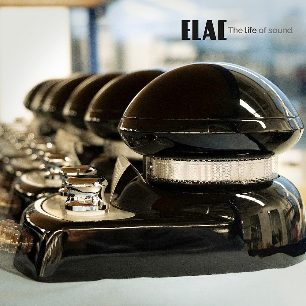 ELAC - 4PI PLUS.2/ハイグロスブラック（ペア）リボン型スーパー